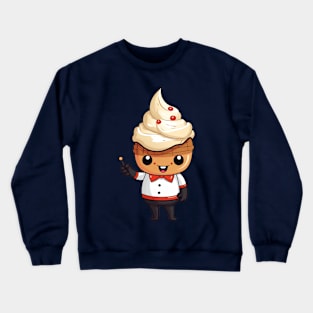 kawaii ice cream cone junk food T-Shirt cute  funny Crewneck Sweatshirt